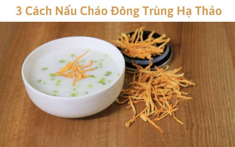 3 Cách Nấu Cháo Đông Trùng Hạ Thảo thơm ngon, bổ dưỡng tại nhà