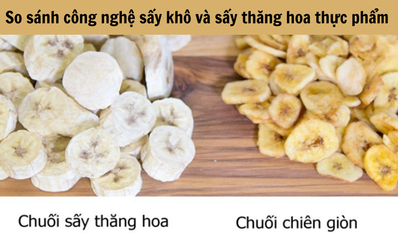So sánh công nghệ sấy khô và sấy thăng hoa thực phẩm 